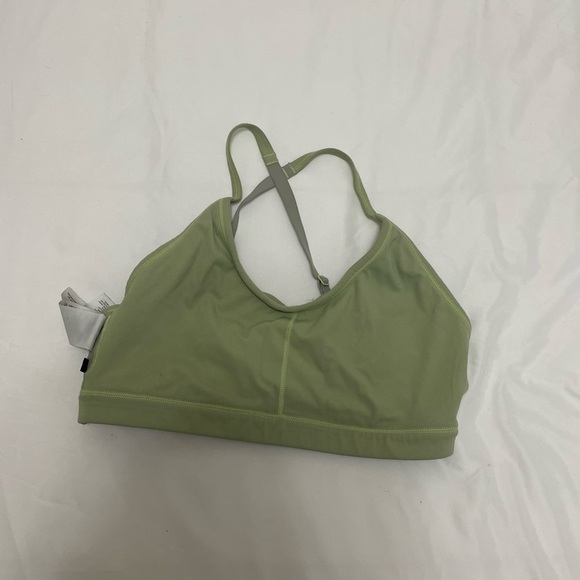 RUCHED GREEN SPORTS BRA SIZE S - Picture 6 of 9